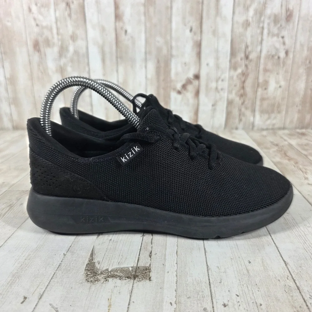 Kizik Madrid Eco Black Hands-Free Slip On Sneakers Womens 7 Mens 5.5